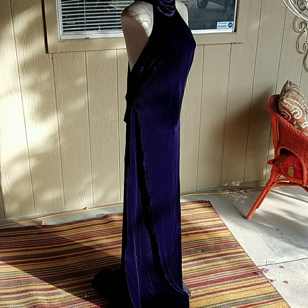 LAUREN Ralph Lauren formal gown sz 8 S M velvet